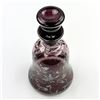 Image 3 : VINTAGE AMETHYST DECANTER WITH SILVER OVERLAY