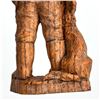 Image 7 : HAND CARVED WOODEN HUNTER & DOG SCULPTURE - SIC