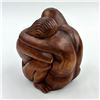 Image 1 : EMBRACING COUPLE WOOD CARVING SCULPTURE