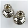 Image 2 : PAIR VINTAGE BIRKS STERLING SHORT CANDLE HOLDERS