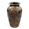 Image 1 : LARGE VINTAGE MEDALTA POTTERY CRANES BIRD VASE