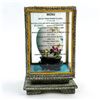 Image 4 : VINTAGE PAINTED EGG IN DISPLAY CASE - BIRD FLOWERS