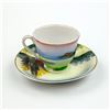 Image 2 : VINTAGE HAND PAINTED CUP AND SAUCER - HOMESTEAD