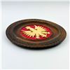 Image 2 : VINTAGE WOODEN PLATE WITH POLISH CREST CARVING