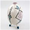Image 1 : 3 FOOTED EGG SHAPED PORCELAIN ZARA HOME VASE