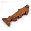 Image 2 : LARGE RUSTIC BIG OLE FISH WOOD CARVING - SALMON?