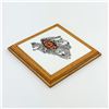 Image 2 : NATIVE AMERICAN & 3 WOLVES THEME CERAMIC TILE
