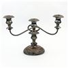 Image 2 : VINTAGE SILVER ON COPPER CANDELABRA CANDLESTICK