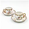 Image 2 : PAIR - ELITE WORKS LIMOGES FRANCE CUPS AND SAUCERS