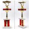 Image 4 : VINTAGE 2ND PLACE AUTO CAR TROPHY WITH MARBLE