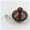 Image 2 : HAND BLOWN ART GLASS PERFUME BOTTLE & STOPPER