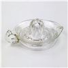 Image 1 : CLEAR GLASS HAND CITRUS JUICER REAMER - SQUEEZER