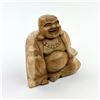 Image 1 : HAND CRAFTED LAUGHING BUDDHA WOOD CARVING