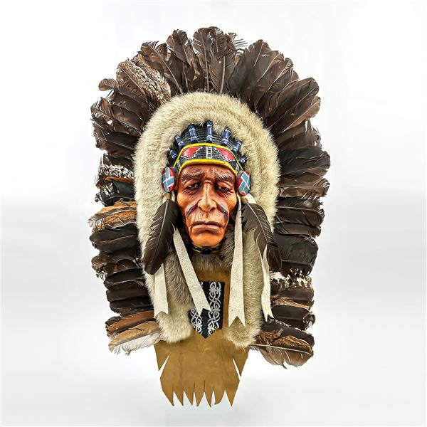 Chief Feather Pattern NATIVE AMERICAN INDIAN CHIEF FEATHER HEADDRESS