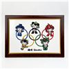 Image 1 : BEIJING 2008 OLYMPIC MASCOTS - FRAMED CERAMIC TILE