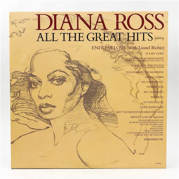 DIANA ROSS - ALL THE GREAT HITS - 2 X VINYL LP REC