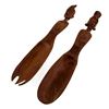 Image 1 : HANDMADE FIGURAL THAI SPOON FORK WOOD CARVINGS