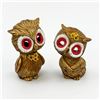 Image 1 : PAIR OF VINTAGE KITSCHY OWL SALT & PEPPER SHAKERS