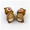 Image 3 : PAIR OF VINTAGE KITSCHY OWL SALT & PEPPER SHAKERS