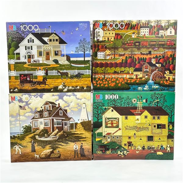 4 CHARLES WYSOCKI 1000 PC JIGSAW PUZZLES