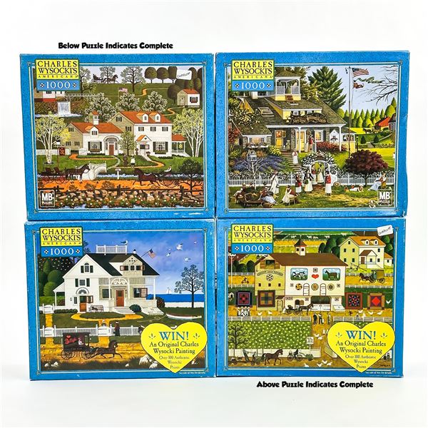 4 CHARLES WYSOCKI 1000 PC JIGSAW PUZZLES