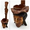 Image 1 : HAND CARVED WOODEN POLYNESIAN LADLE OR PLANTER