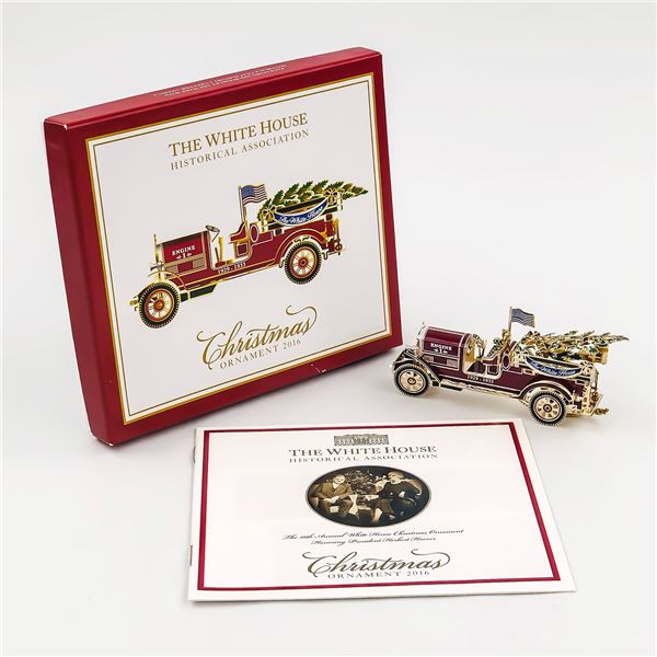 WHITE HOUSE 2016 FIRE TRUCK CHRISTMAS ORNAMENT