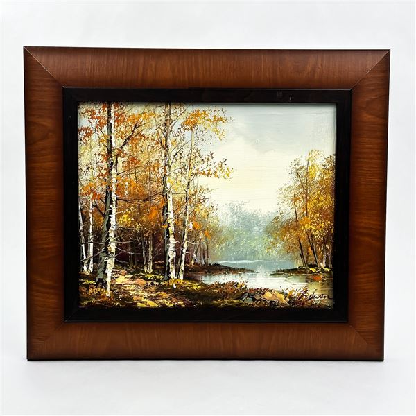 LANDSCAPE OIL PAINTING - NATURE - SIGNED LOWEN?