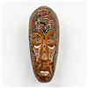 Image 1 : HAND CARVED WOODEN MASK WITH INLAY JAMAICA