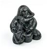 Image 1 : WOLF ORIGINAL INUIT SOAPSTONE CARVING - SCULPTURE