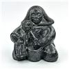 Image 2 : WOLF ORIGINAL INUIT SOAPSTONE CARVING - SCULPTURE