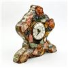 Image 3 : VINTAGE HAND CRAFTED RESIN CLOCK - ROCKS ABALONE