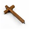 Image 5 : OLD WOOD & METAL INRI JESUS CHRIST WALL CRUCIFIX