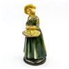 Image 2 : VINTAGE WOMAN WITH BASKET CHALKWARE SCULPTURE