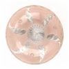 Image 2 : VINTAGE ART DECO PINK & CLEAR GLASS LIGHT SHADE