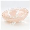 Image 4 : VINTAGE ART DECO PINK & CLEAR GLASS LIGHT SHADE