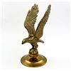 Image 3 : BRASS EAGLE BIRD STANDING ON BALL GLOBE SCULPTURE
