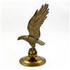 Image 4 : BRASS EAGLE BIRD STANDING ON BALL GLOBE SCULPTURE