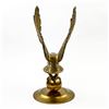 Image 5 : BRASS EAGLE BIRD STANDING ON BALL GLOBE SCULPTURE