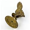 Image 8 : BRASS EAGLE BIRD STANDING ON BALL GLOBE SCULPTURE