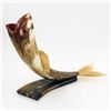 Image 1 : VINTAGE HAND CARVED HORN FISH SCULPTURE FOLK ART
