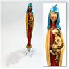 Image 1 : VINTAGE MOTHER MARY WITH BABY JESUS WAX CANDLE
