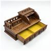 Image 2 : VINTAGE VALET ROLL TOP DESK JEWELRY ORGANIZER