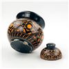 Image 6 : SMALL HAND CRAFTED WOODEN LIDDED STORAGE JAR