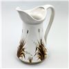 Image 2 : VINTAGE BASSANO ITALY CERAMIC PITCHER - BULRUSHES
