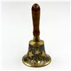 Image 1 : VINTAGE SUN MOON STARS ETCHED BRASS & WOOD BELL
