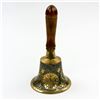 Image 3 : VINTAGE SUN MOON STARS ETCHED BRASS & WOOD BELL