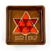 Image 2 : SUNBURST - CENTENNIAL 1867-1967 ASHTRAY OR DISH