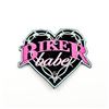 Image 1 : NEW BIKER BABE EMBROIDERED PATCH - MOTORCYCLE