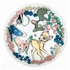 Image 1 : VTG WALT DISNEY ROUND GLASS CEILING SHADE - BAMBI